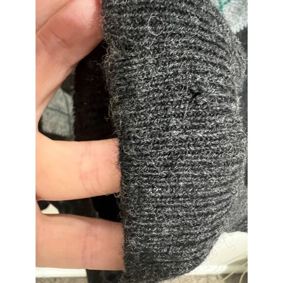 Vintage St Andrews Links 1990 Open Championship Wool Argyle Grandpa Sweater - Picture 7 of 8